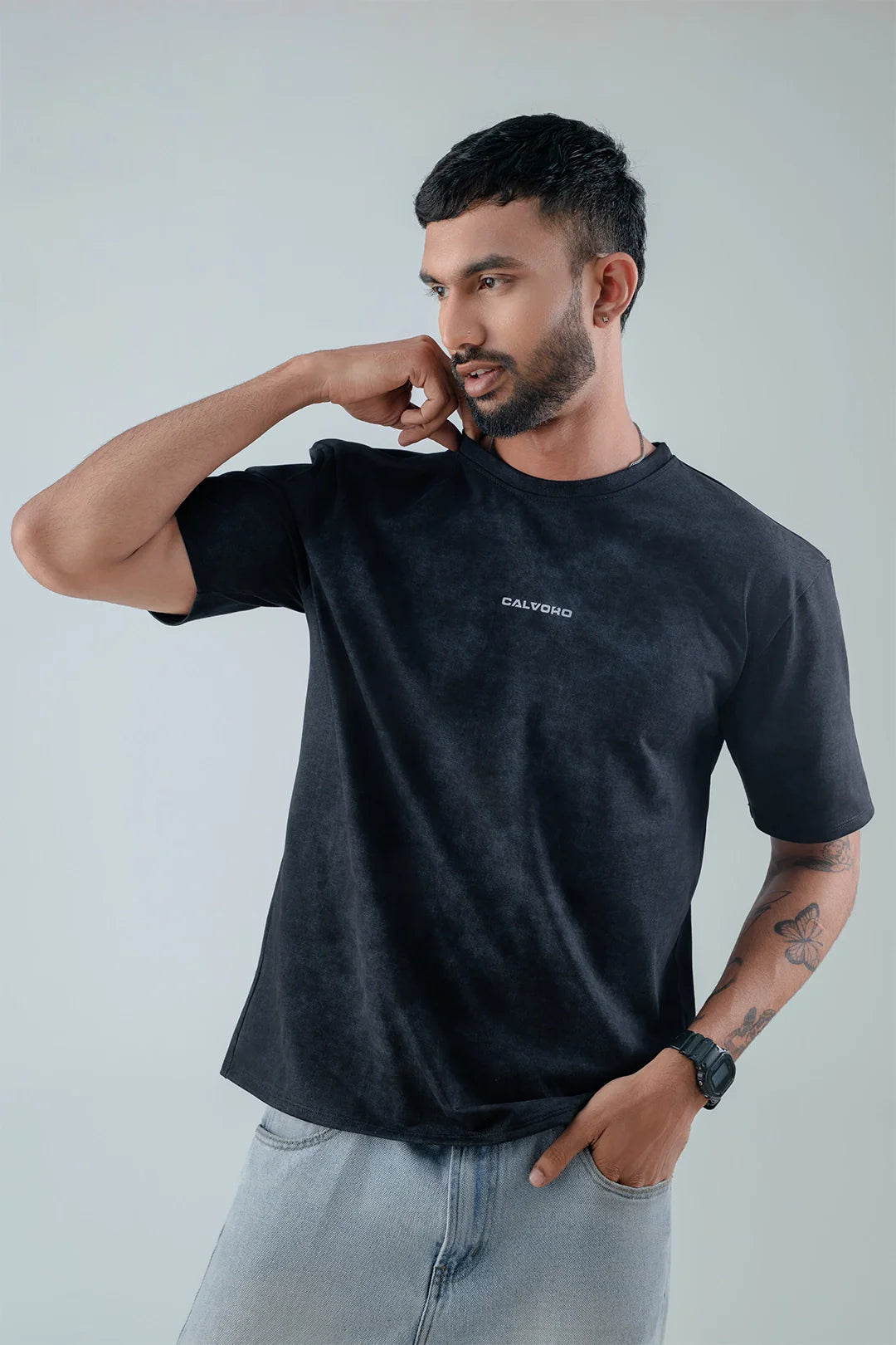 Smoke Wash Oversized Tee