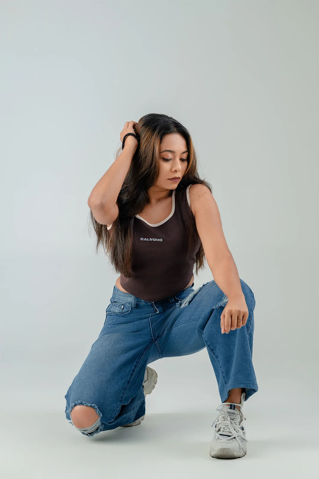 Drift V Relaxed Crop Top