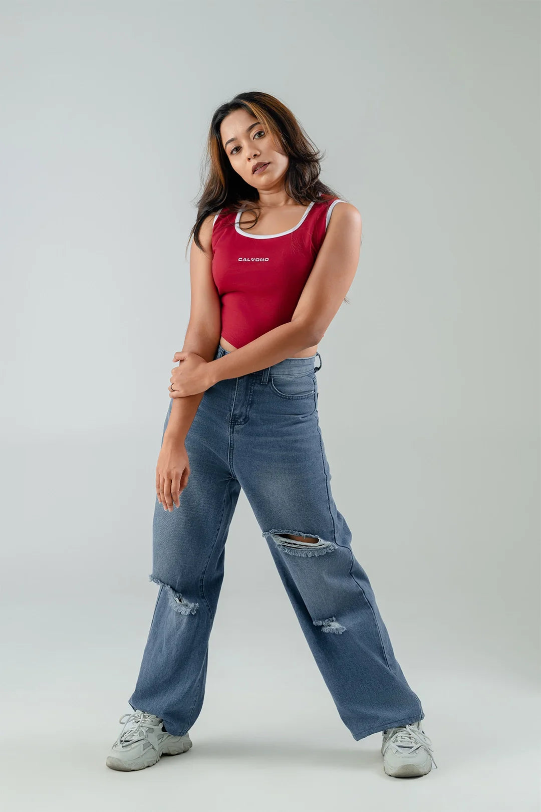 Drift V Relaxed Crop Top